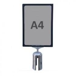 Panou A4 din plastic pentru stalpi de ghidare cu banda retractabila (YB01, YB02, YB03)