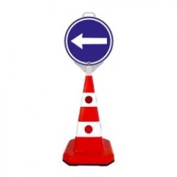 SET Con rutier + semn obligatoriu dreapta / stanga, fata-verso, 6kg