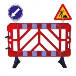 SET Gard semnalizare lucrari + indicator lucrari + indicator ocolire stanga